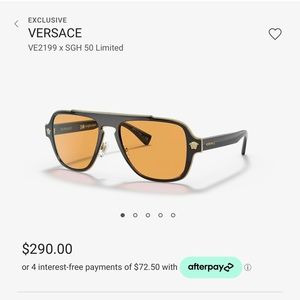 Versace brand new sunglasses in box.